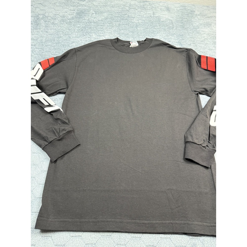 Shift Shirt Mens Medium Black Long Sleeve Moto MX‎ Logo Graphic Crewneck 00s - Picture 2 of 16